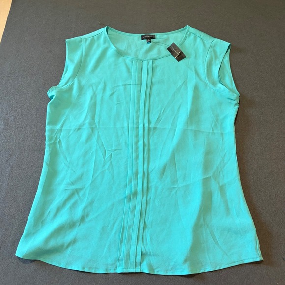 The Limited Tops - NWT Limited Sleeveless Blouse Womens L Shell Blue Turquoise Loose Layer Core